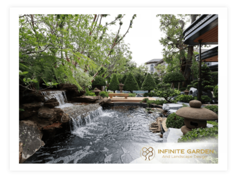 รับจัดสวนน้ำตก